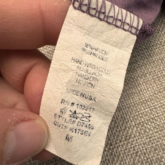 Vintage Soprano Med Mauve Empire Waist Dress with Pearl Waist Ruched Top Y2K USA - Picture 7 of 9